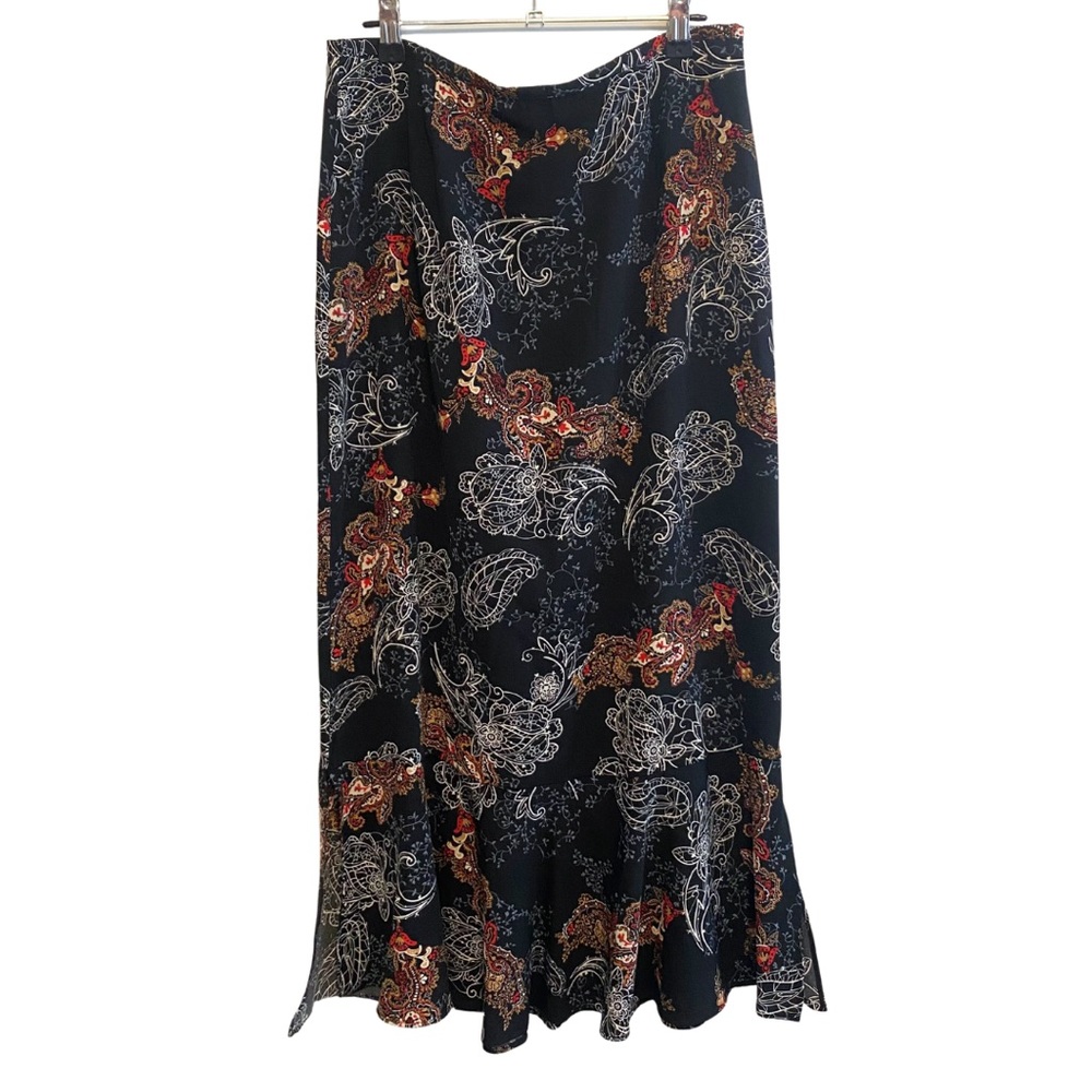 Vintage Paisly Flowy MIidi/Maxi Skirt